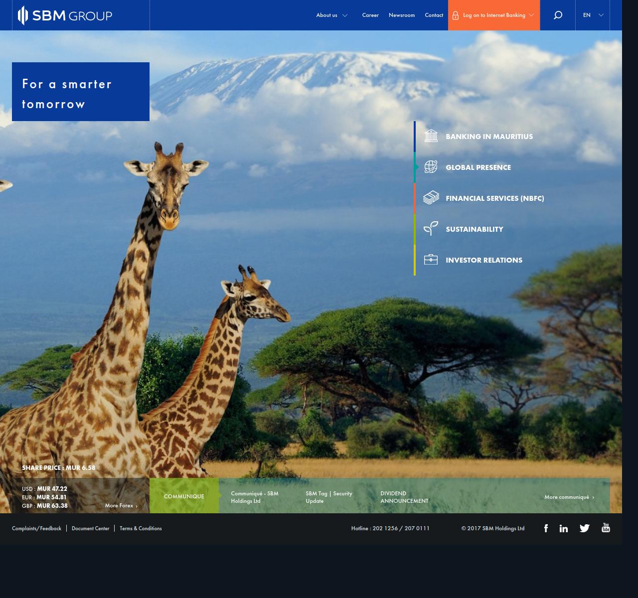 SBM Group website from the HumanSignal portfolio